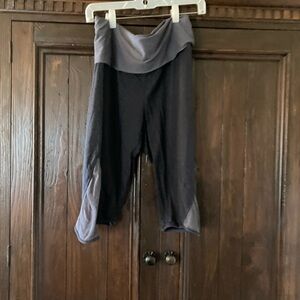 Mind Set by XCVI Gray Fold-Over Waist Pants Medium